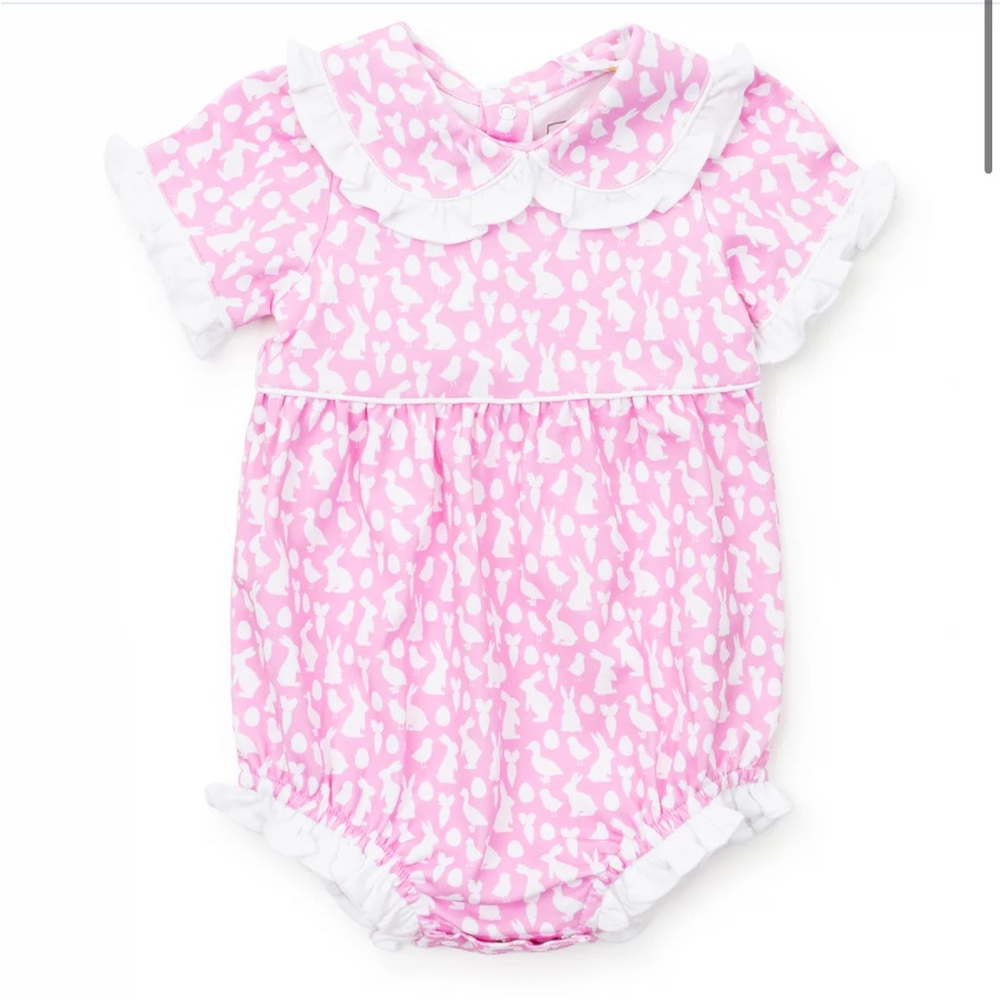 NWT Lila and Hayes COUNCIL GIRLS' BUBBLE - EASTER TIME PINK